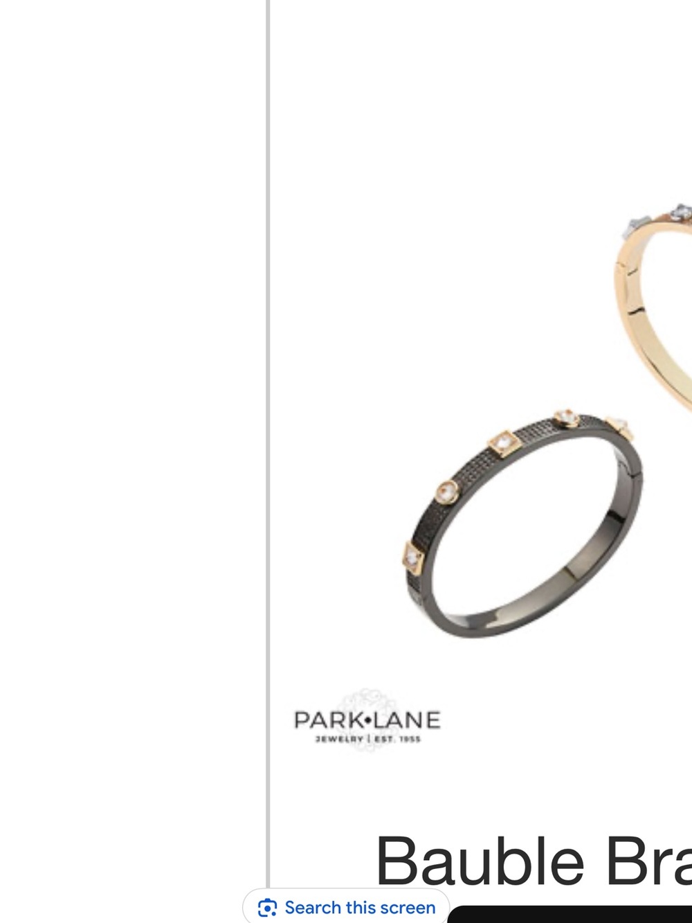 Park Lane Black and Gold Accent Textured Bauble Bracelet